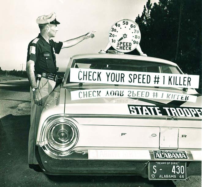 Alabama 1964 police license plate