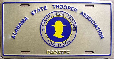 Alabama police license plate