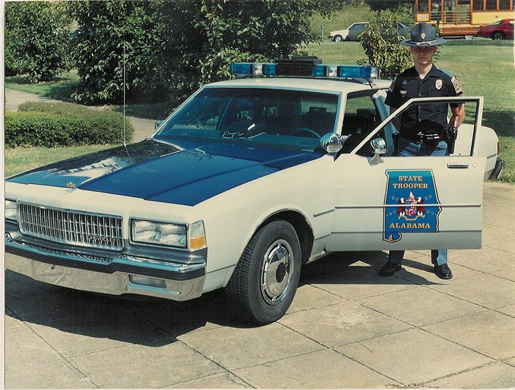 Alabama police officer and car
