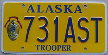 Alaska police plate image