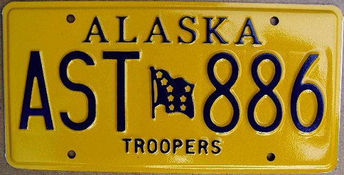 Alaska license plate image