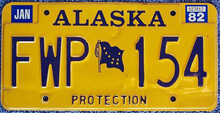 Alaska license plate picture