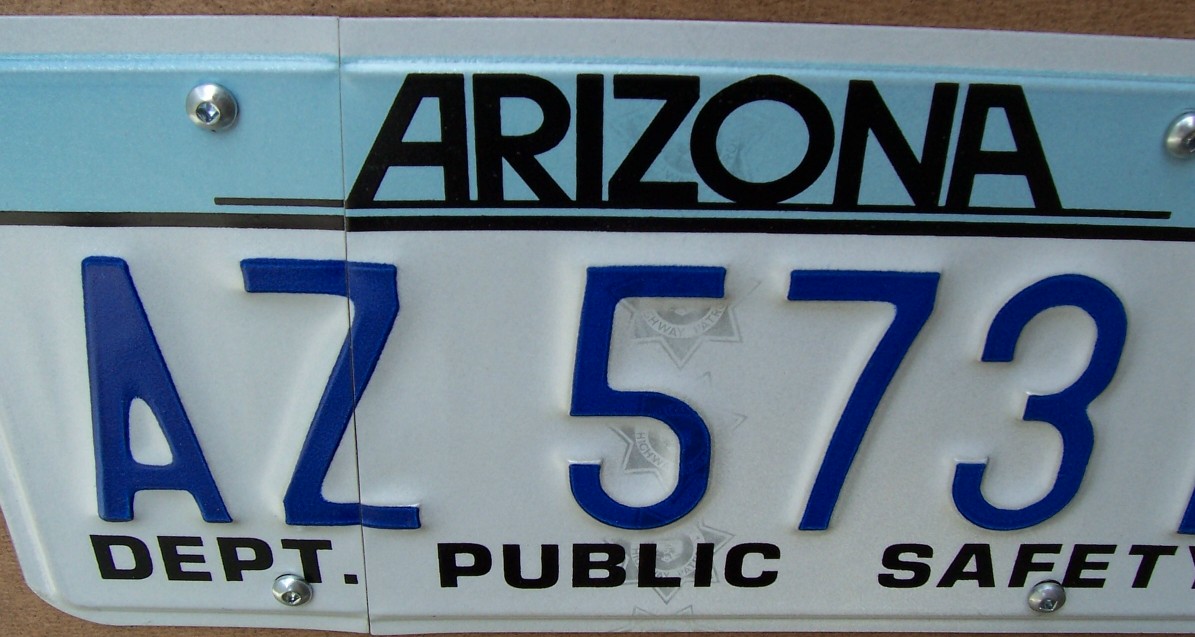 Arizona licence plates with 3d print
