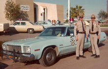 Arizona police officers and car picture