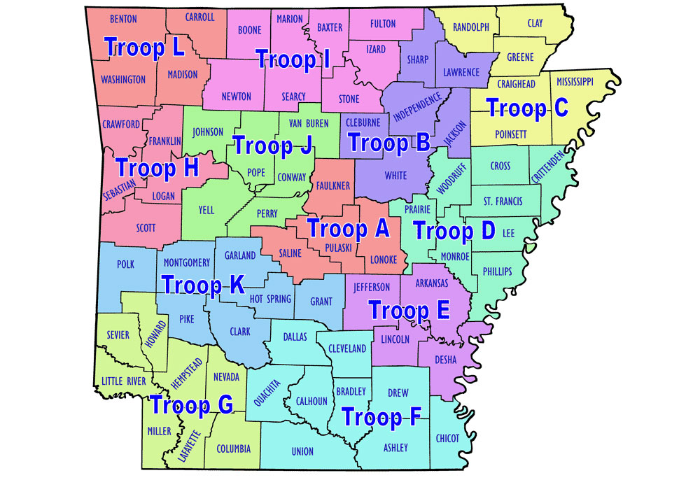 Arkansas map image