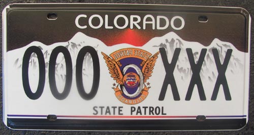 Colorado license plate prototype image