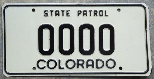 Colorado license plate sample image