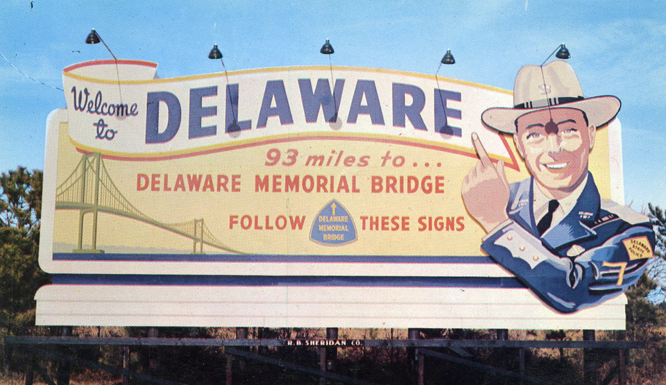 Delaware police billboard