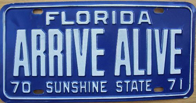 Florida license plate image