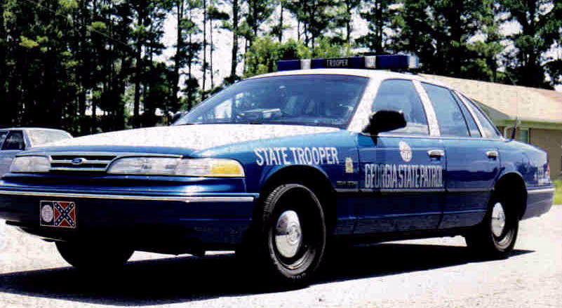Georgia state police car