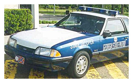 Georgia state police car