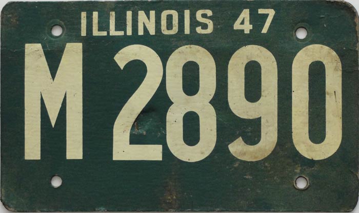 Illinois state police license plate