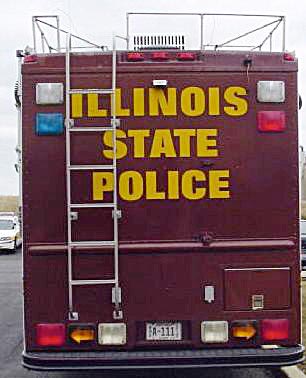 Illinois police license plate
