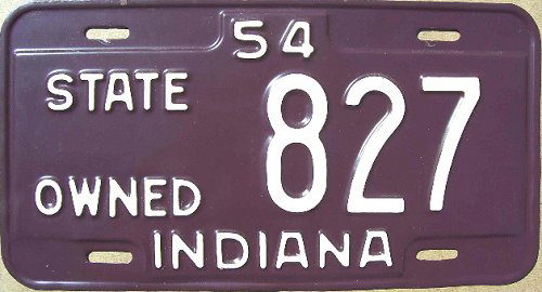indiana undercover police cars and licenses plates
