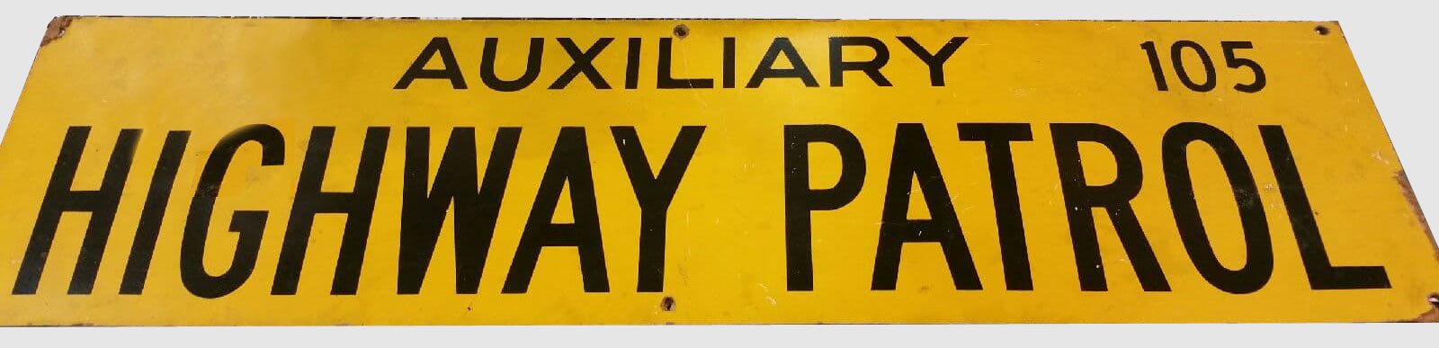 Iowa auxiliary patrol sign plate