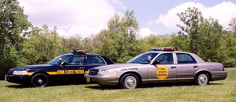 Iowa police car