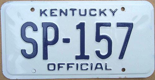 Kentucky license plate image