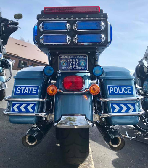 Maine police motorcycle