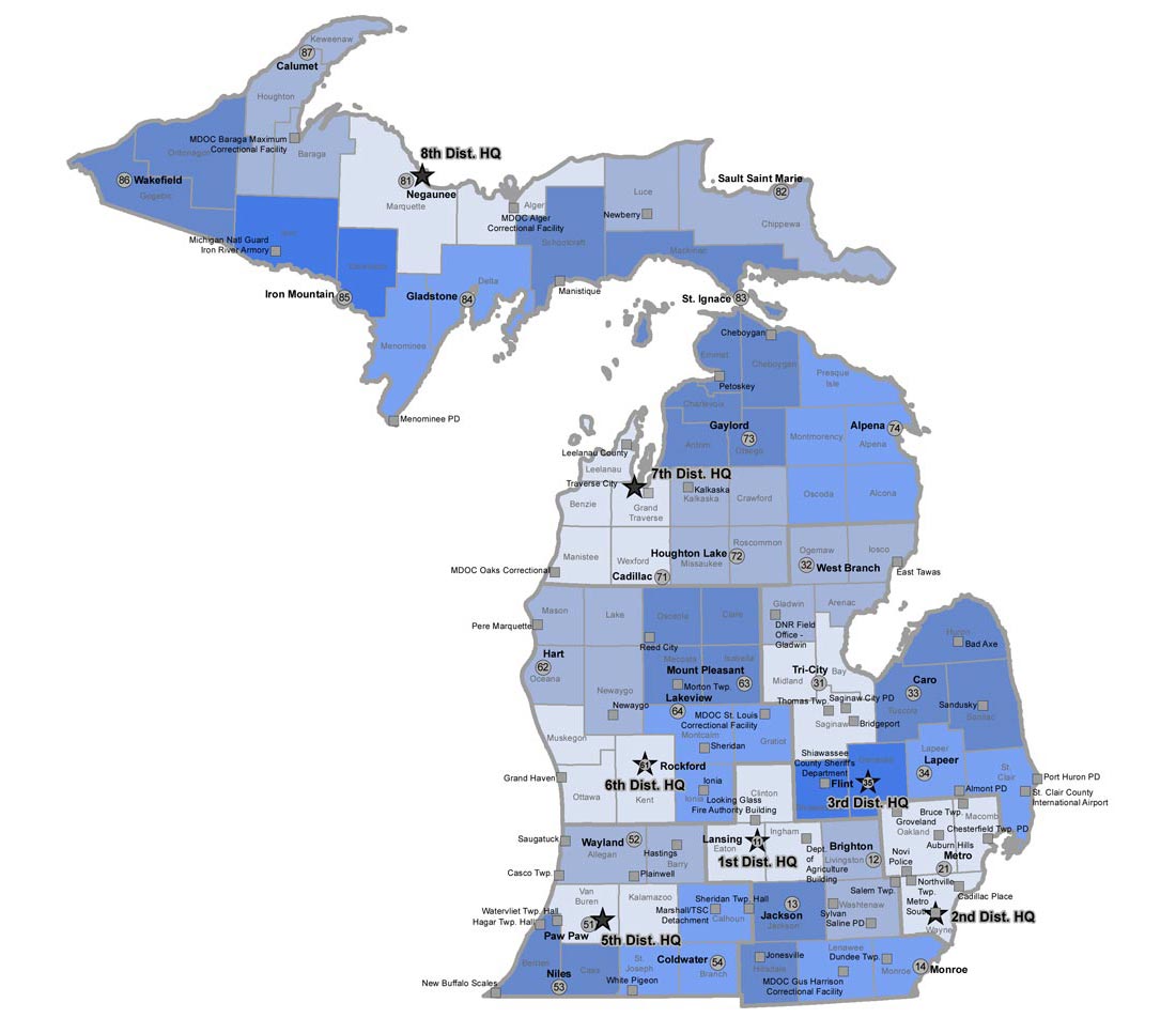 Michigan new district map