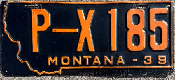 Montana license plate image