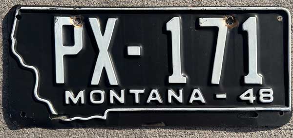 Montana license plate 