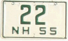 New Hampshire license plate image