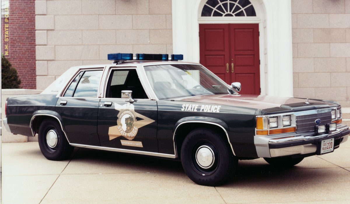 New Hampshire police car