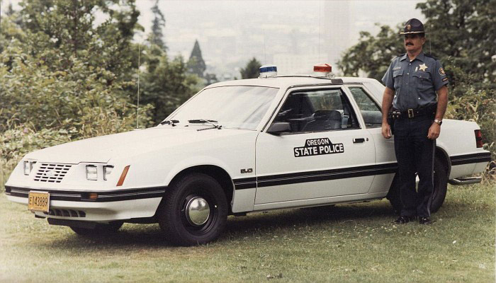 Oregon  police car