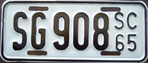 SouthCarolina  police license plate