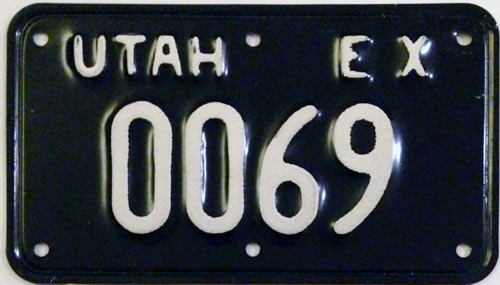 Utah  police license plate image