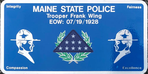 Maine license plate image