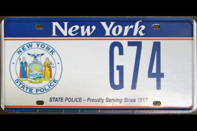 New York :: State Trooper Plates